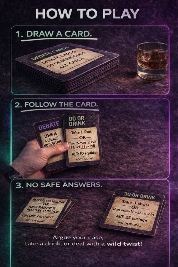 Why So Serious? – Chaotic Debate & Drinking Game