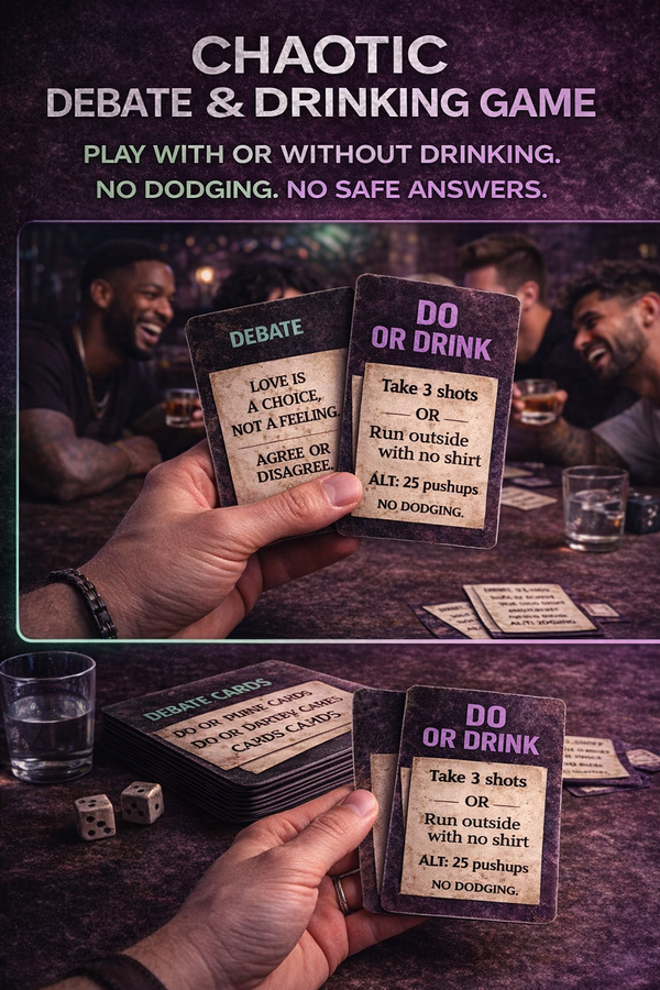 Why So Serious? – Chaotic Debate & Drinking Game